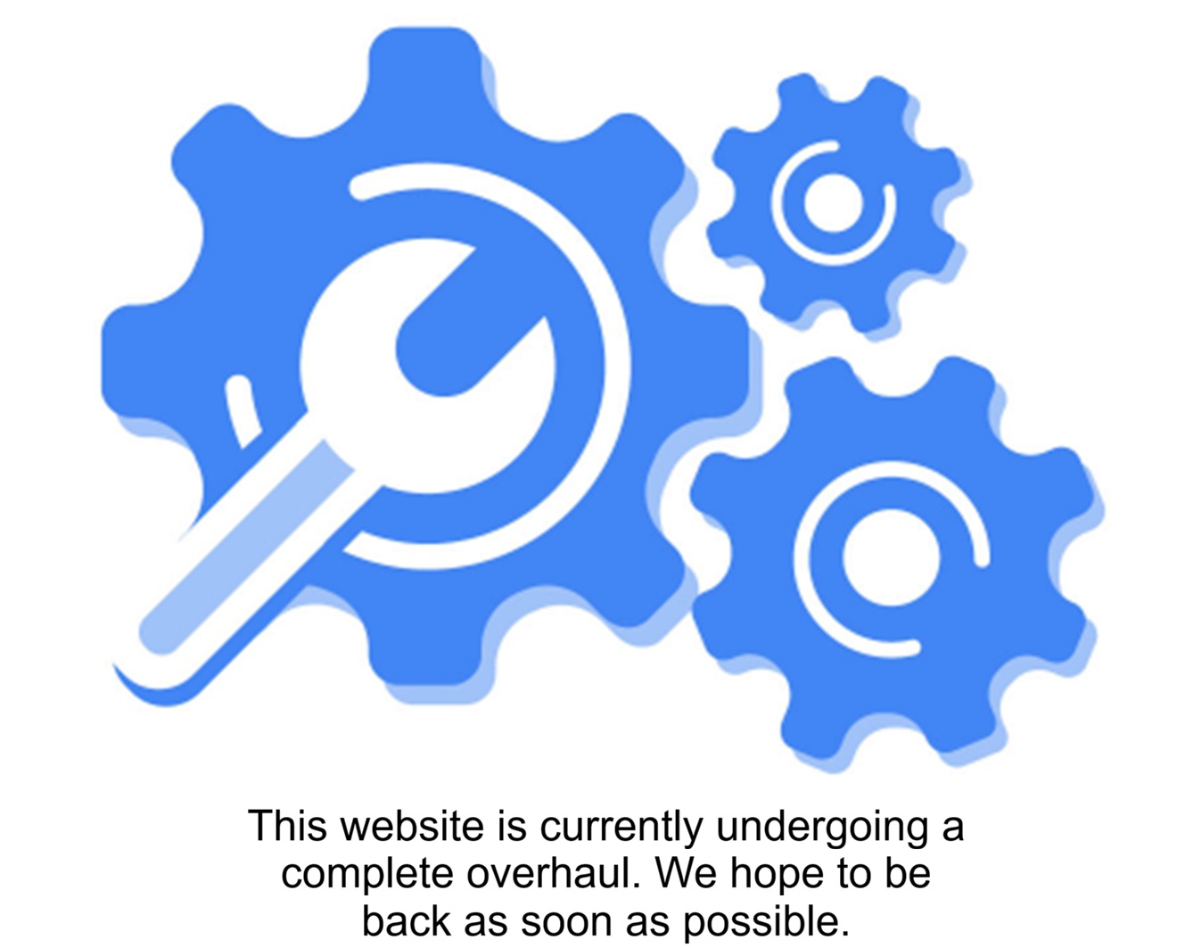 Updating website message